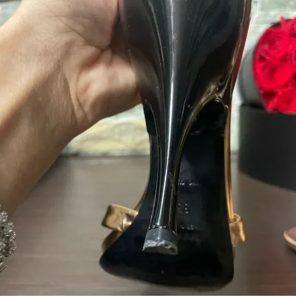 Miu Miu Rose metallic Heels - Size 38. PRICE DROP ‼️‼️‼️‼️‼️ - Picture 6 of 10